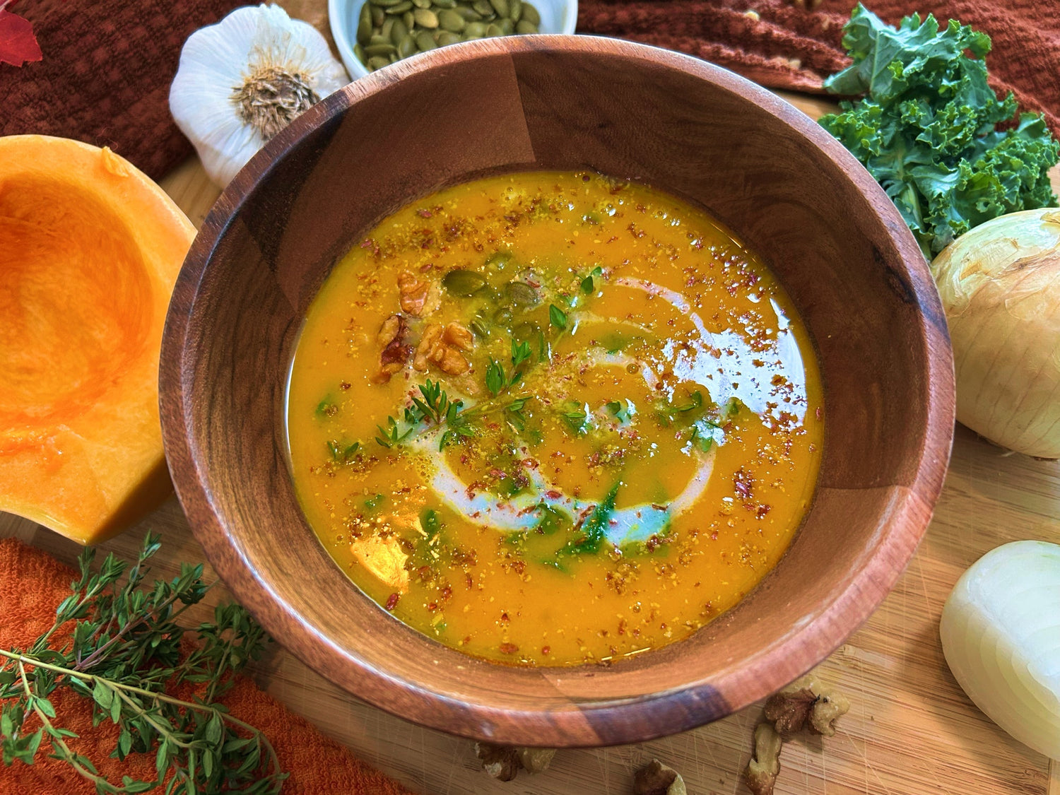 Cancer-Fighting Roasted Butternut Squash Soup