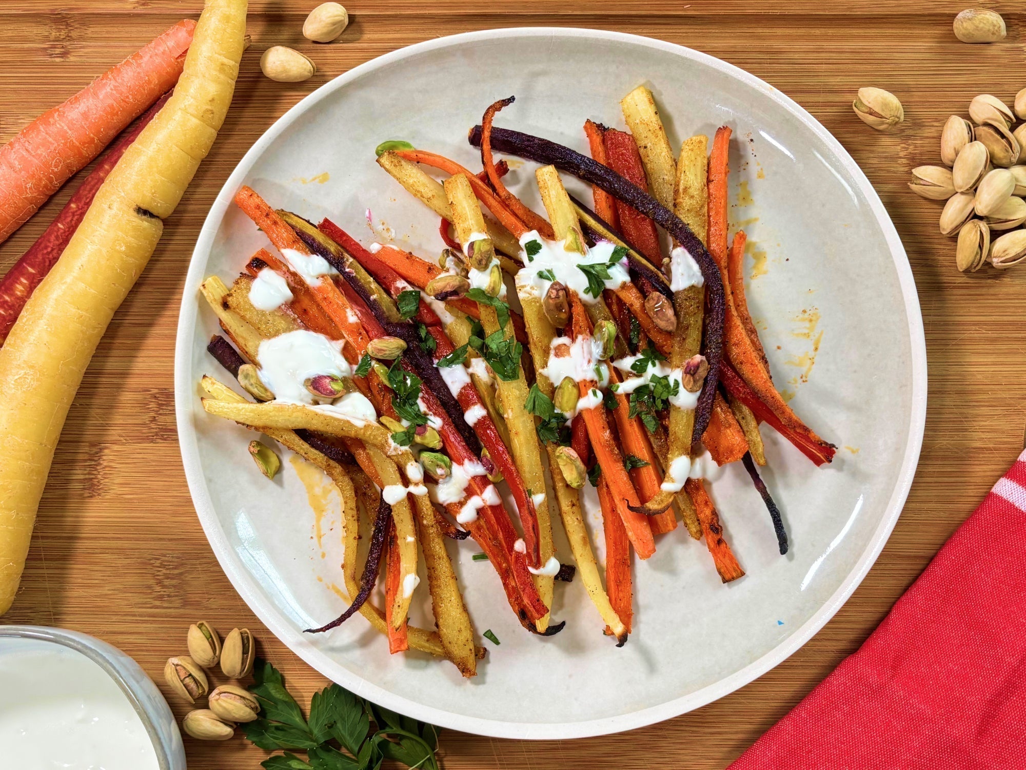 Roasted Carrots with Honey and Garlic Yogurt Sauce: A Spring-Inspired