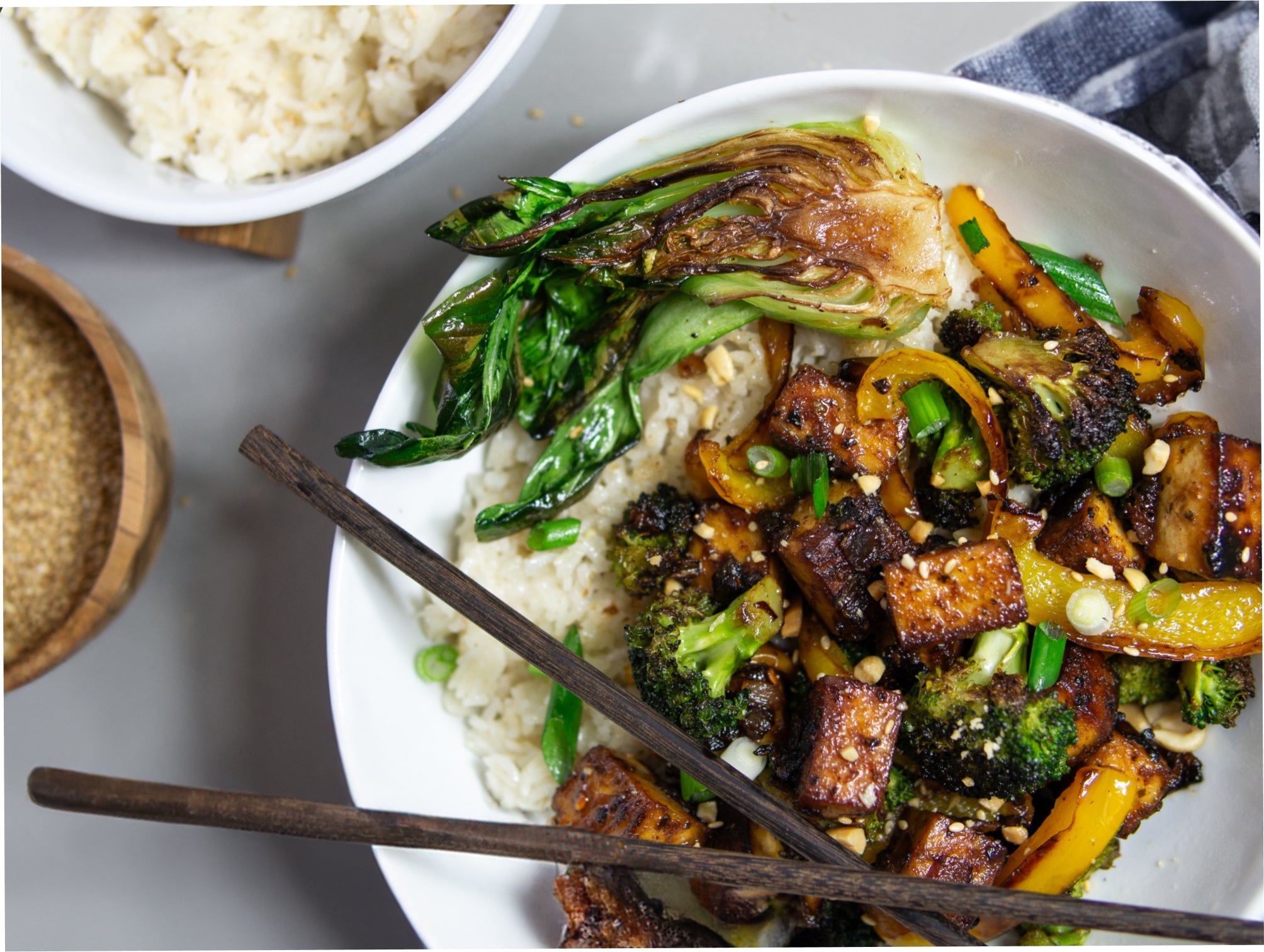 Tofu Stir-Fry with Broccoli and Bell Peppers Recipe