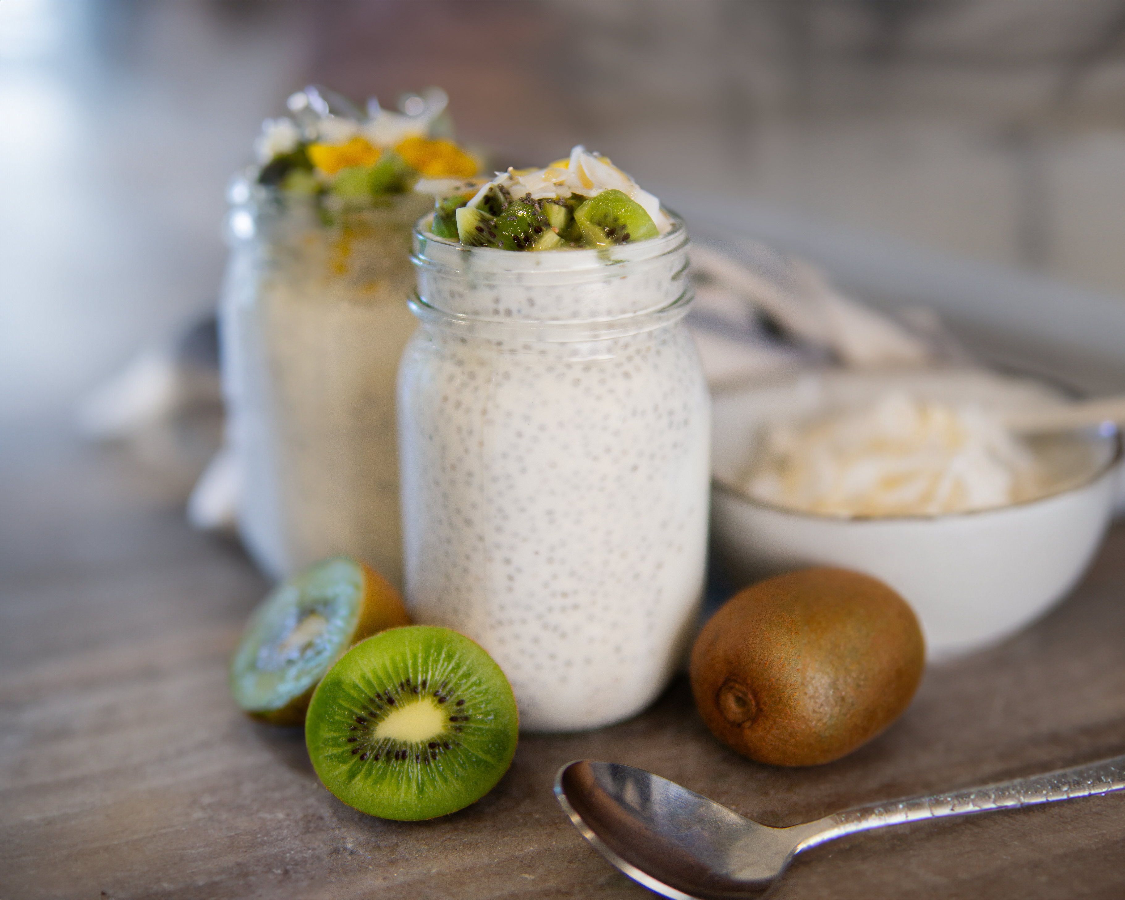 High-Protein Tropical Chia Pudding Breakfast Bowl