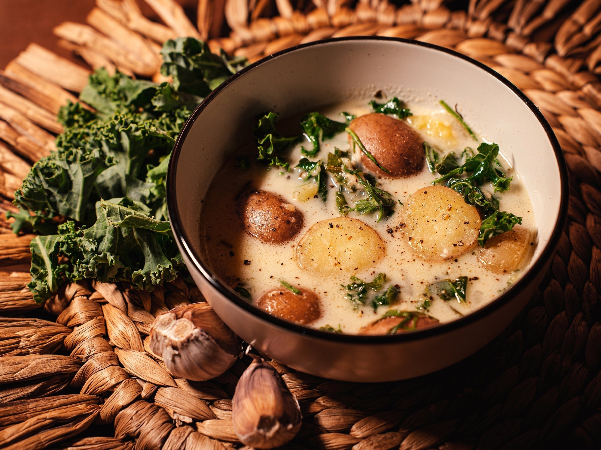 Vegetarian Potato-Kale Soup