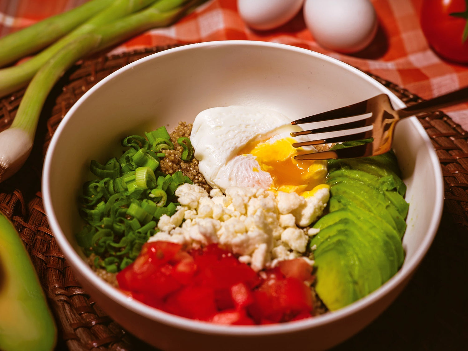 Power-Packed Quinoa Avocado Breakfast Bowl