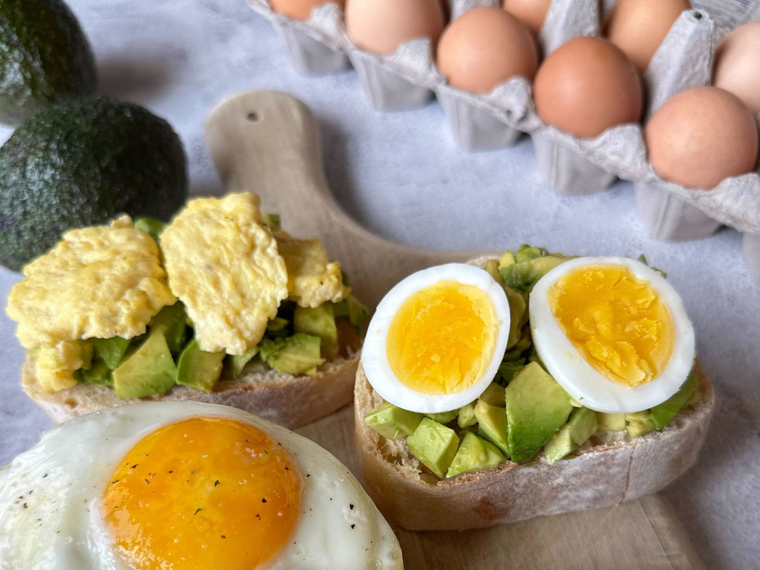 Avocado Toast with Eggs (3-Ways)