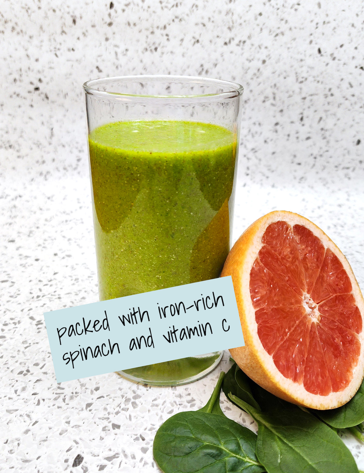 Packed with iron-rich spinach and vitamin c